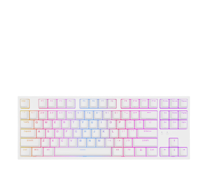 Klawiatura Genesis Thor 404 TKL Gateron Yellow PRO biała NKG-2070
